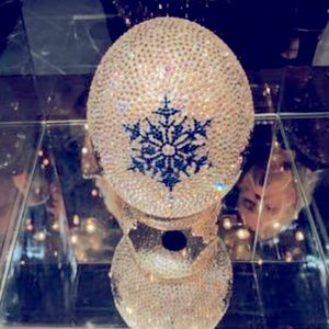 Swarovski covered ostrich egg